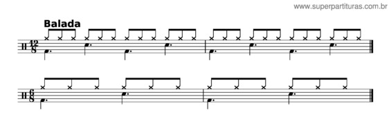 Partitura da música Shuffle Balada