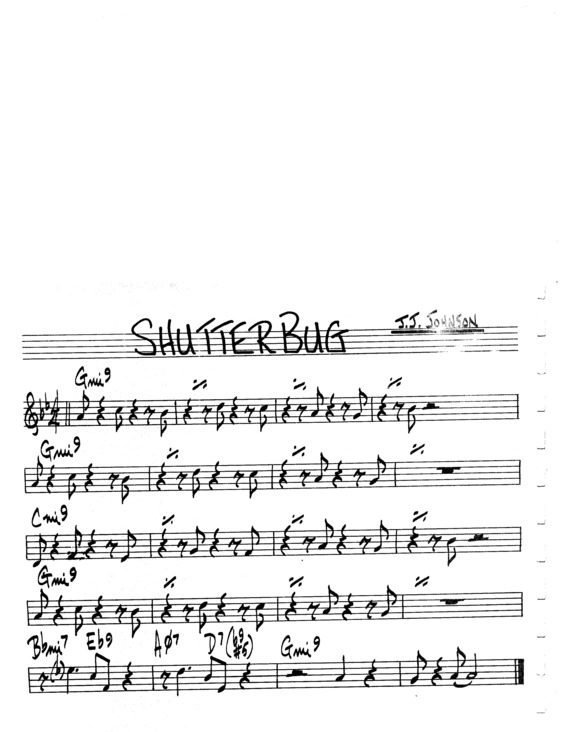 Partitura da música Shutter Bug v.4