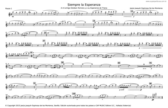 Partitura da música Siempre La Esperanza – Jesús Joaquín Espinosa De Los Monteros Pérez v.2