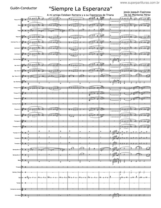 Partitura da música Siempre La Esperanza – Jesús Joaquín Espinosa De Los Monteros Pérez