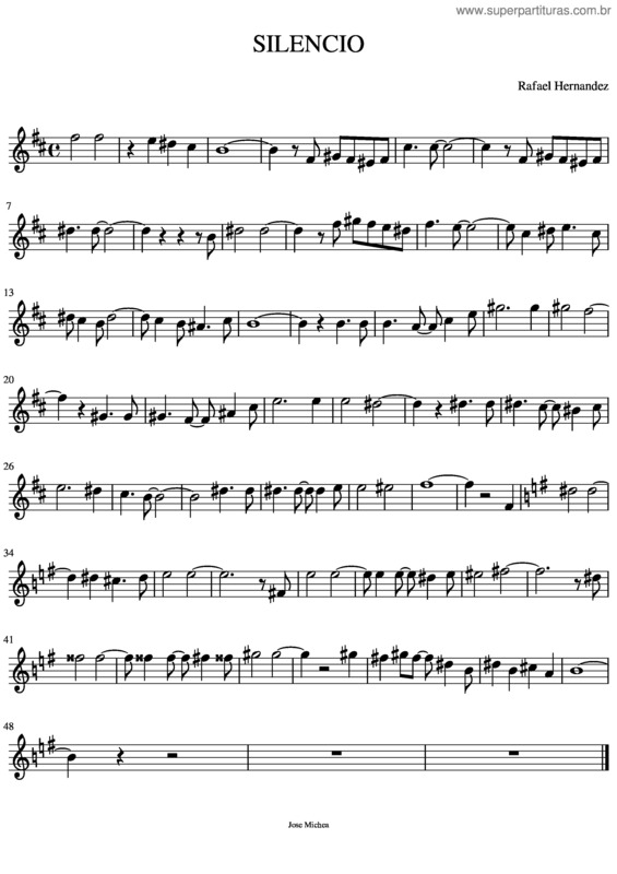 Partitura da música Silencio v.10