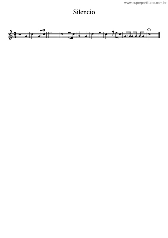 Partitura da música Silencio v.9