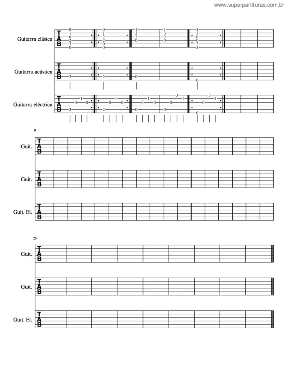 Partitura da música Sin Título–3