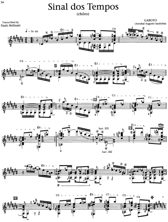 Partitura da música Sinal Dos Tempos