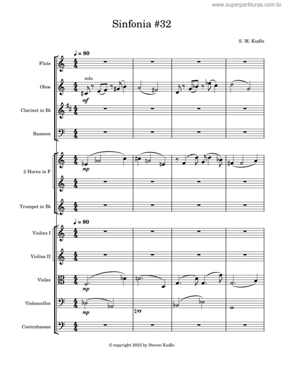 Partitura da música Sinfonia #32
