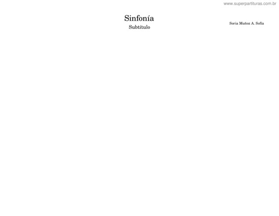 Partitura da música Sinfonía 1 v.3