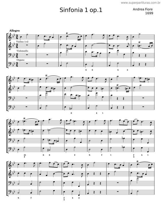 Partitura da música Sinfonia 1 v.5