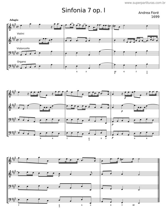 Partitura da música Sinfonia 6 – Andrea Stefano Fioré v.2