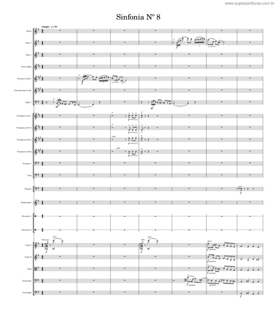 Partitura da música Sinfonia 8 Luis Humberto Salgado.Mscz