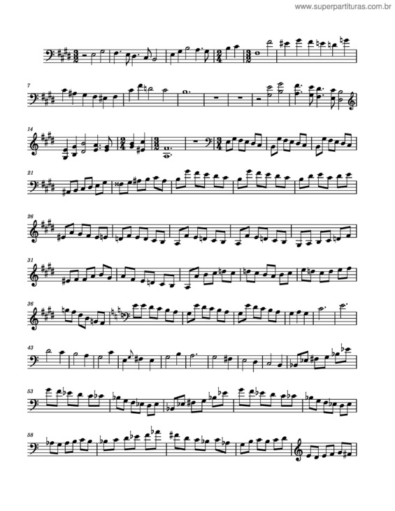 Partitura da música Sinfonia Concertante, Op.125 – Sergei Prokofiev – Mov 3