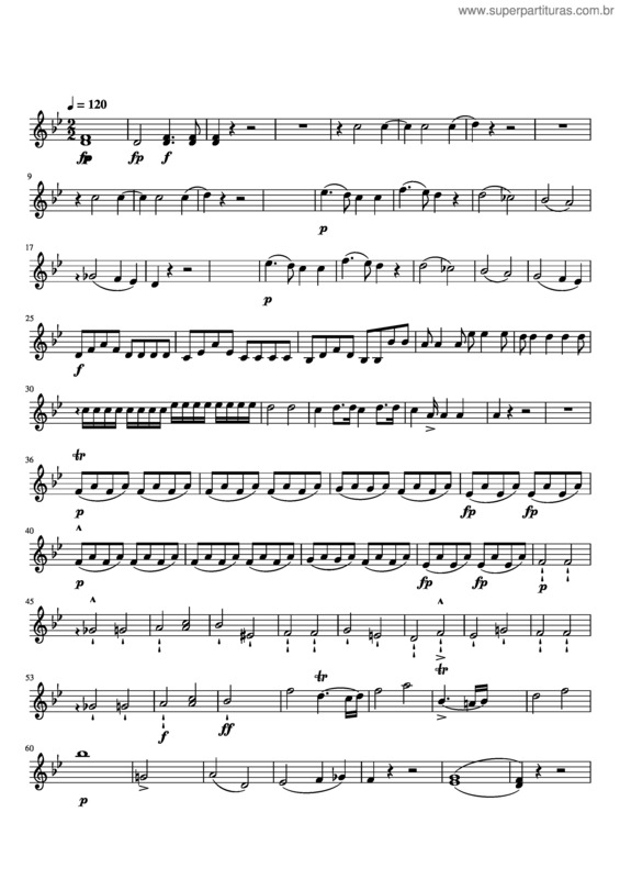 Partitura da música Sinfonia Concertante In E–Flat Major, K.297B/Anh.C 14.01 – Wolfgang Amadeus Mozart