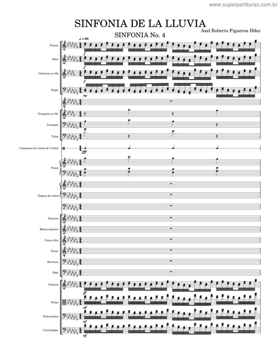 Partitura da música Sinfonia De La Lluvia
