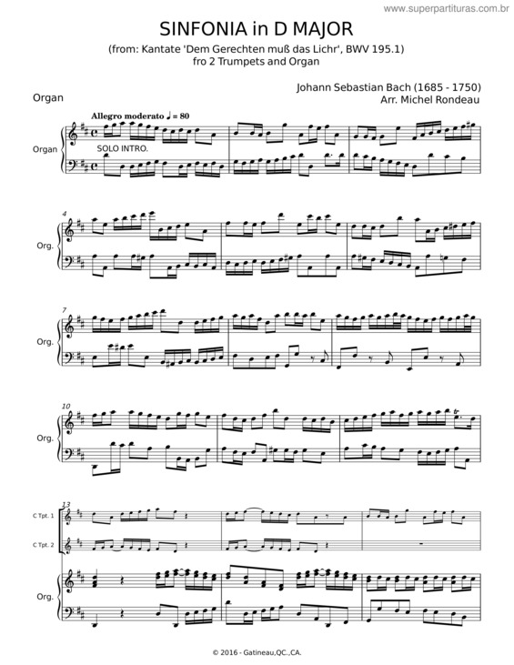 Partitura da música Sinfonia In D Major, Bwv 789 – Johann Sebastian Bach v.5