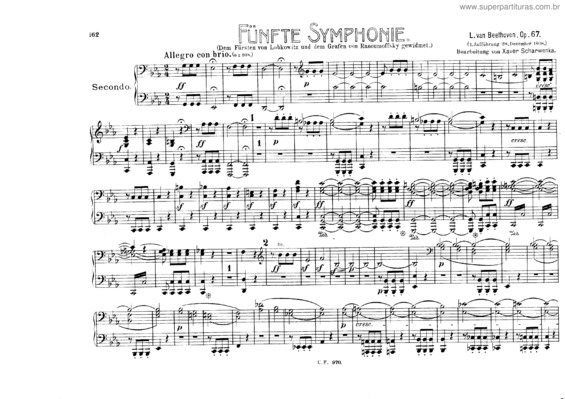 Partitura da música Sinfonia n.º 5 v.3