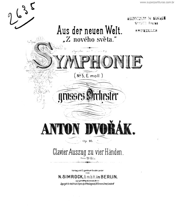 Partitura da música Sinfonia n.º 9 v.8