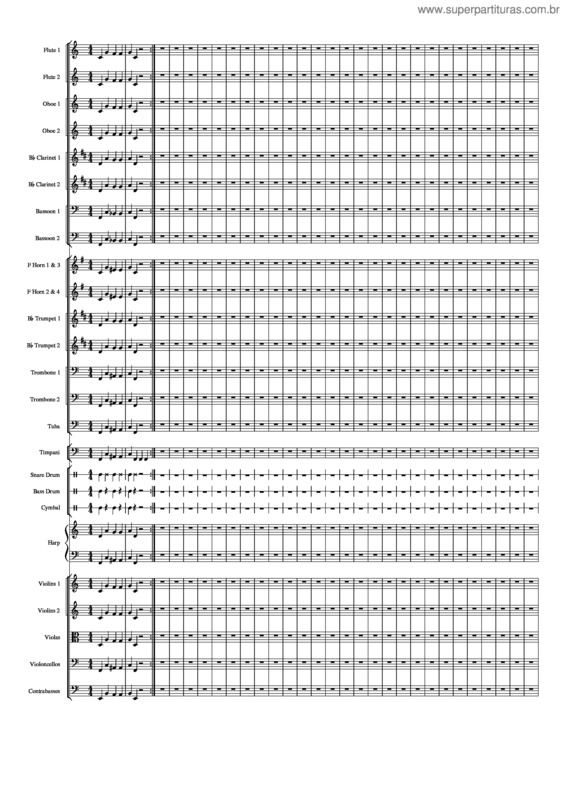 Partitura da música Sinfonía Nº 1 v.3