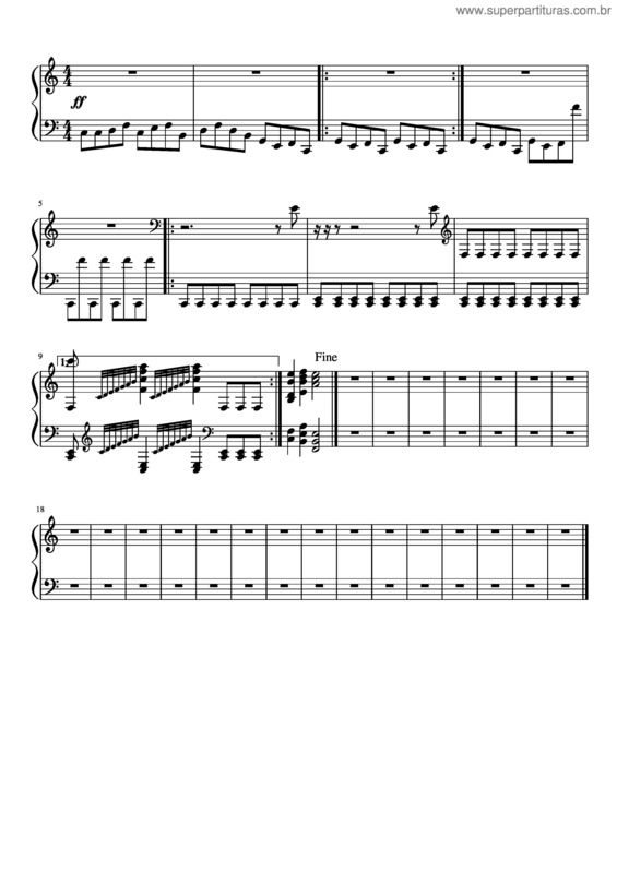 Partitura da música Sinfonia N° 4 v.2