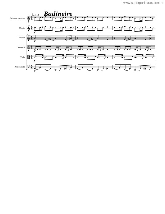 Partitura da música Sinfonia N°1 En Do Mayor, Cos 1041, 2Do Mov. – Selim Ananías