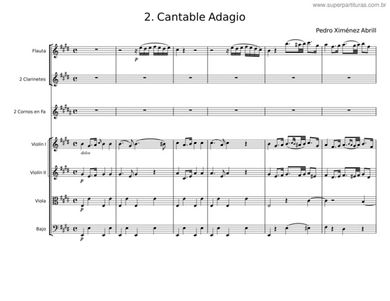 Partitura da música Sinfonia Nº15 – Pedro Ximénez Abrill v.3
