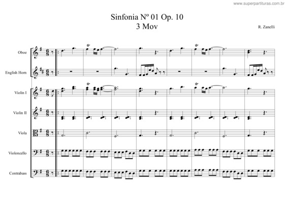 Partitura da música Sinfonia No. 01 (Finale) v.2