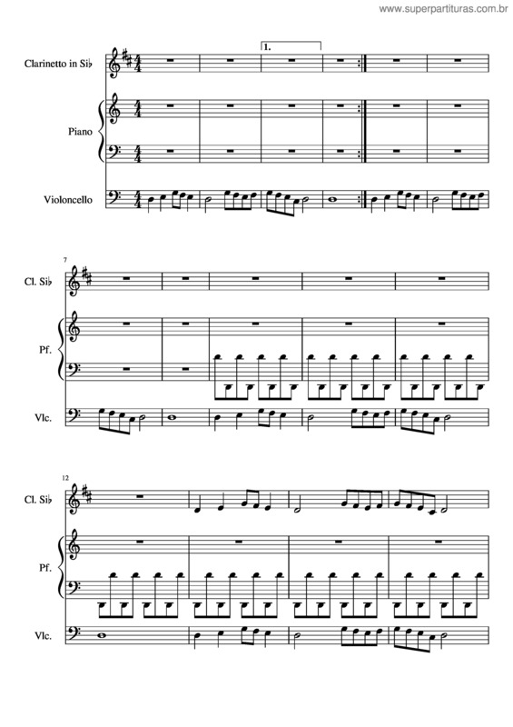 Partitura da música Sinfonia v.10