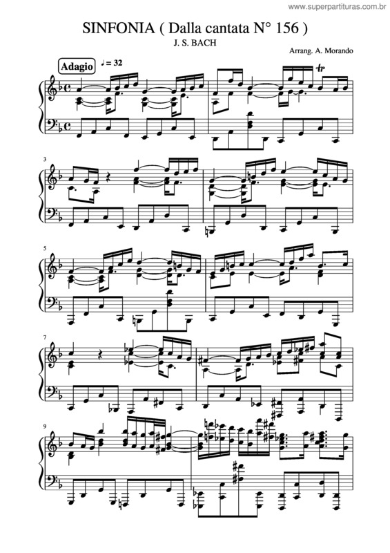 Partitura da música Sinfonia v.4