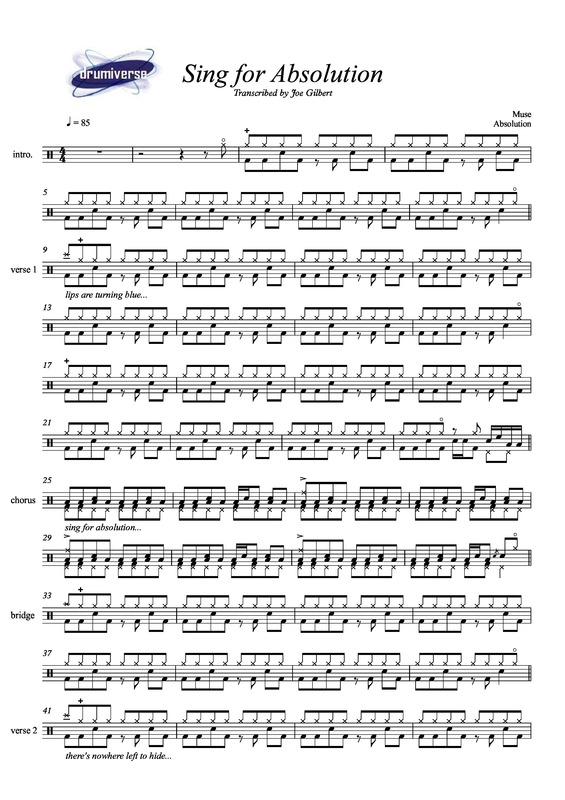 Partitura da música Sing For Absolution