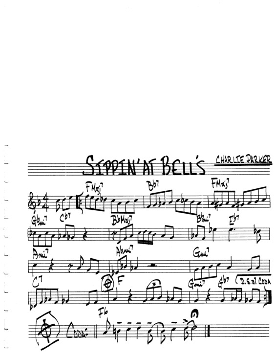 Partitura da música Sippin At Bells v.5