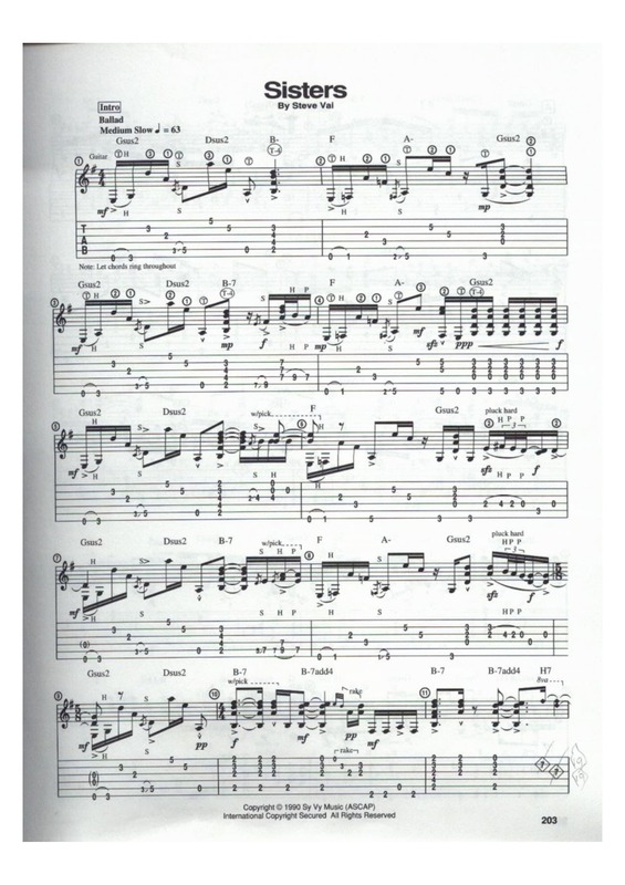 Partitura da música Sisters