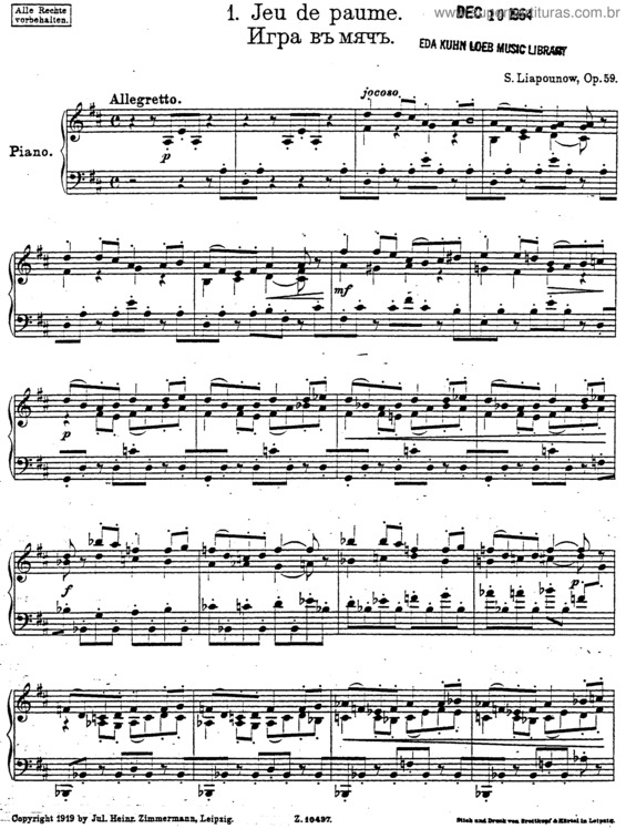 Partitura da música Six Easy Pieces