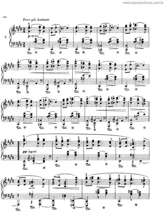 Partitura da música Sixteen Waltzes for piano v.11