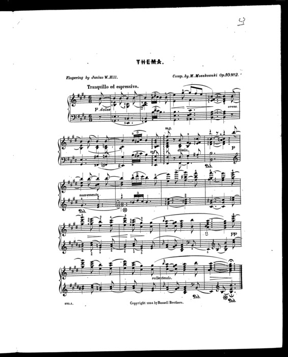 Partitura da música Skizzen, 4 kleine Stücke v.3
