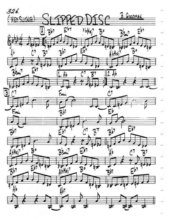 Partitura da música Slipped Disc v.3