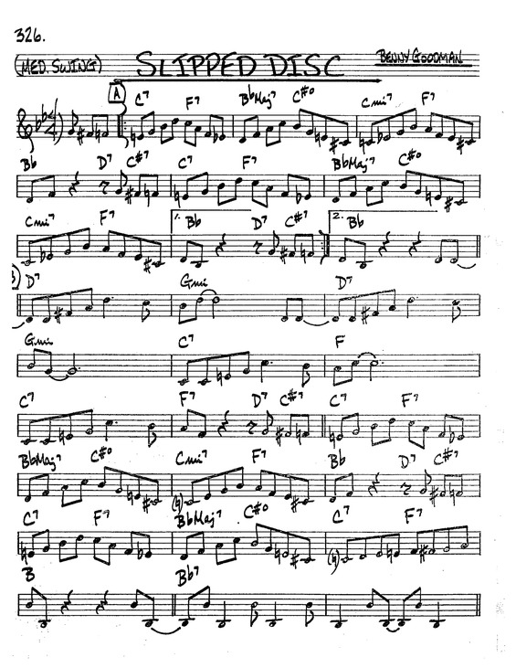 Partitura da música Slipped Disc v.8