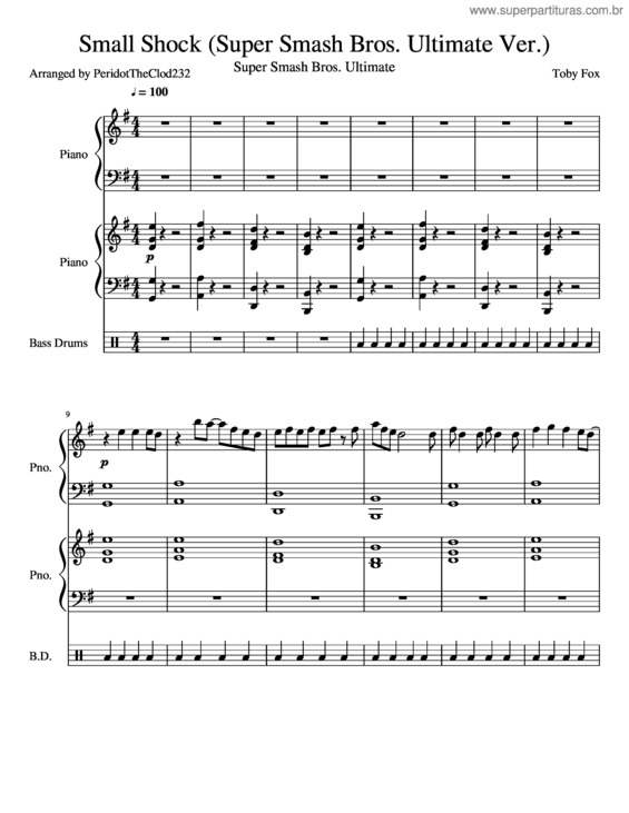 Partitura da música Small Shock