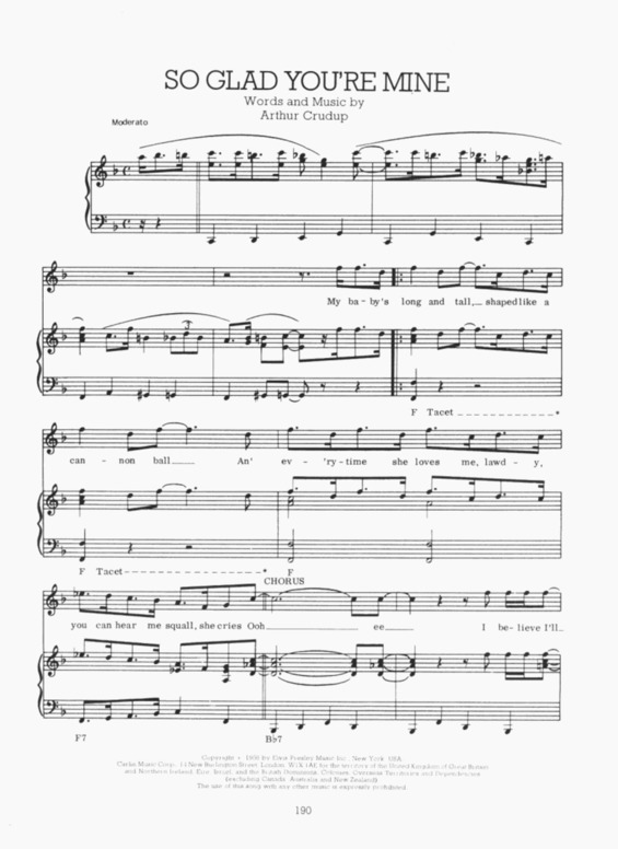 Partitura da música So Glad Youre Mine