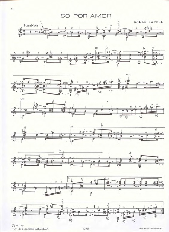 Partitura da música Só Por Amor v.2