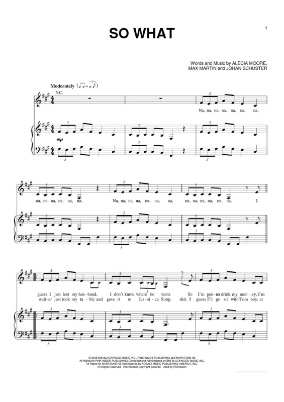 Partitura da música So What v.2