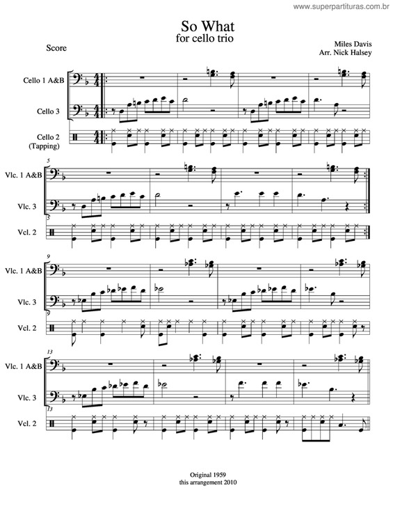 Partitura da música So What v.3