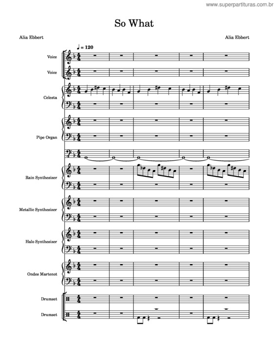 Partitura da música So_What