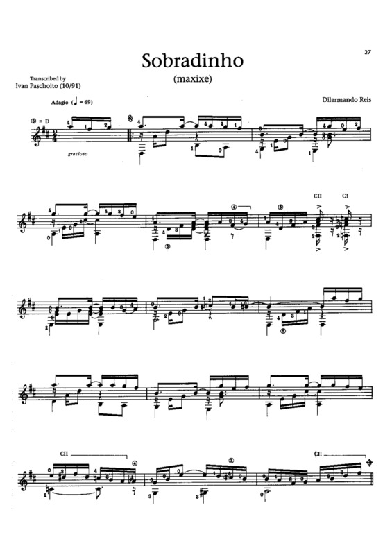 Partitura da música Sobradinho v.7