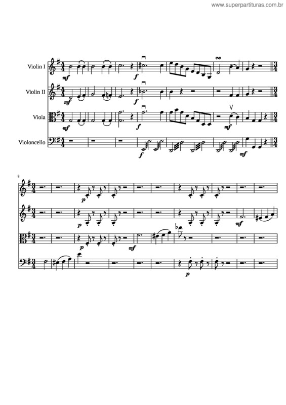 Partitura da música Sobre Las Olas