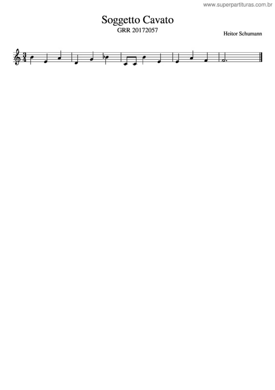 Partitura da música Soggetto Cavato v.3
