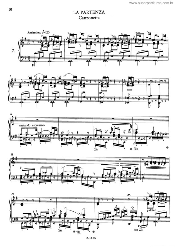 Partitura da música Soirées musicales v.10