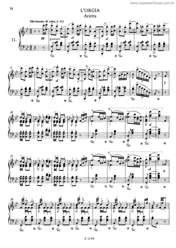 Partitura da música Soirées musicales v.11