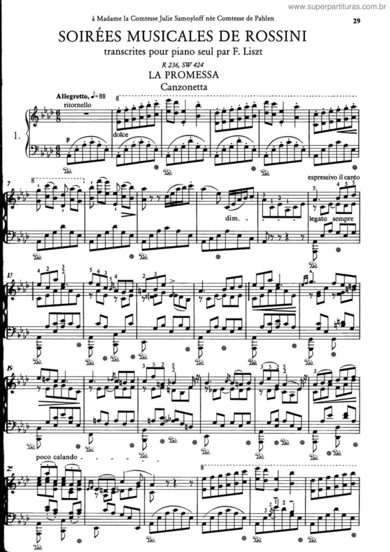 Partitura da música Soirées musicales v.2