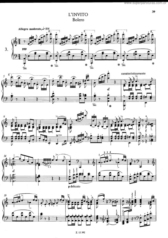 Partitura da música Soirées musicales v.3