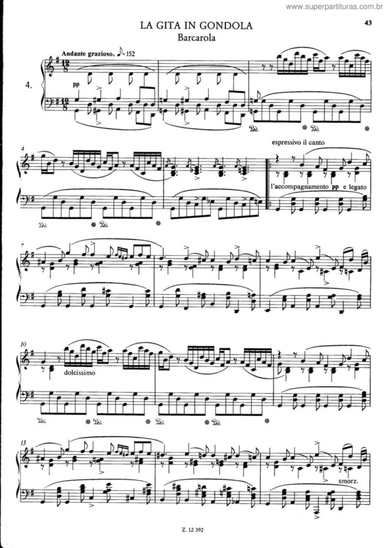 Partitura da música Soirées musicales v.7