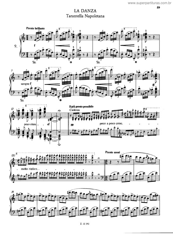 Partitura da música Soirées musicales v.8