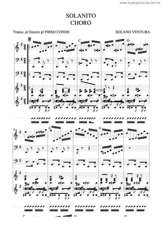 Partitura da música Solanito v.3